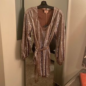 Show Me Your MuMu - Gold Dress with Tie